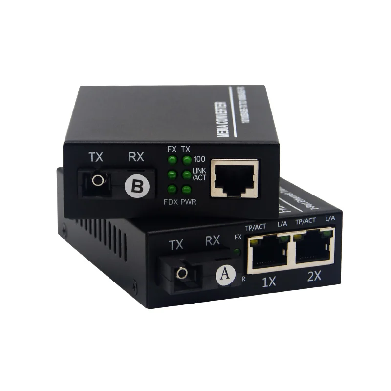20km Fiber Optic Media Converter 10/100Mbps Ethernet Optical Transceiver 2 Port RJ45 1 Fiber SC Fiber Media Converter 2 Port
20km Fiber Optic Media Converter 10/100Mbps Ethernet Optical Transceiver 2 Port RJ45 1 Fiber SC Fiber Media Converter 2 Port