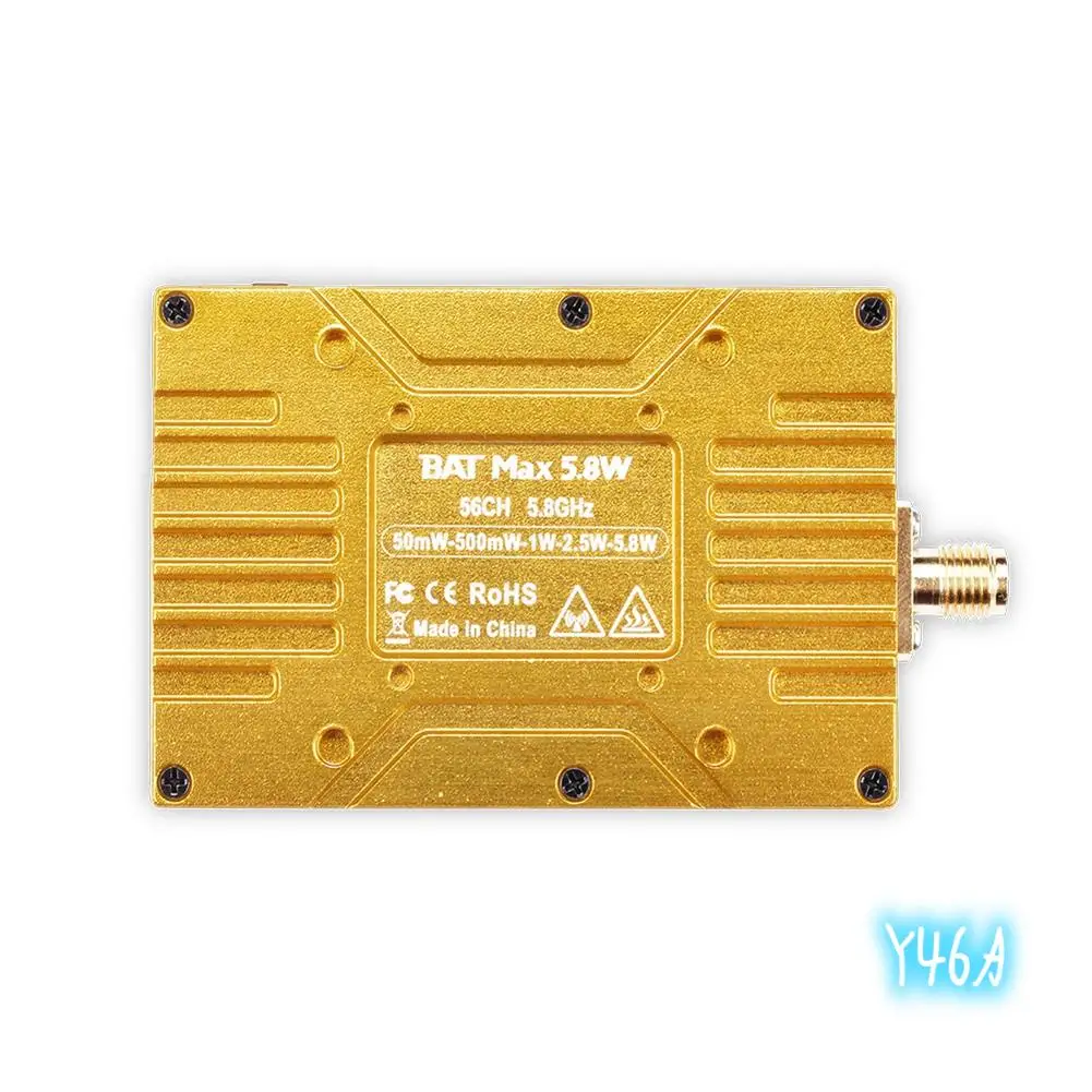 4.9G 5.8G 6G 5.8W VTX 64CH Video Audio Transmitter NTSC/PAL For FPV Long Range Drone RC Airplane-Y46A
4.9G 5.8G 6G 5.8W VTX 64CH Video Audio Transmitter NTSC/PAL For FPV Long Range Drone RC Airplane-Y46A