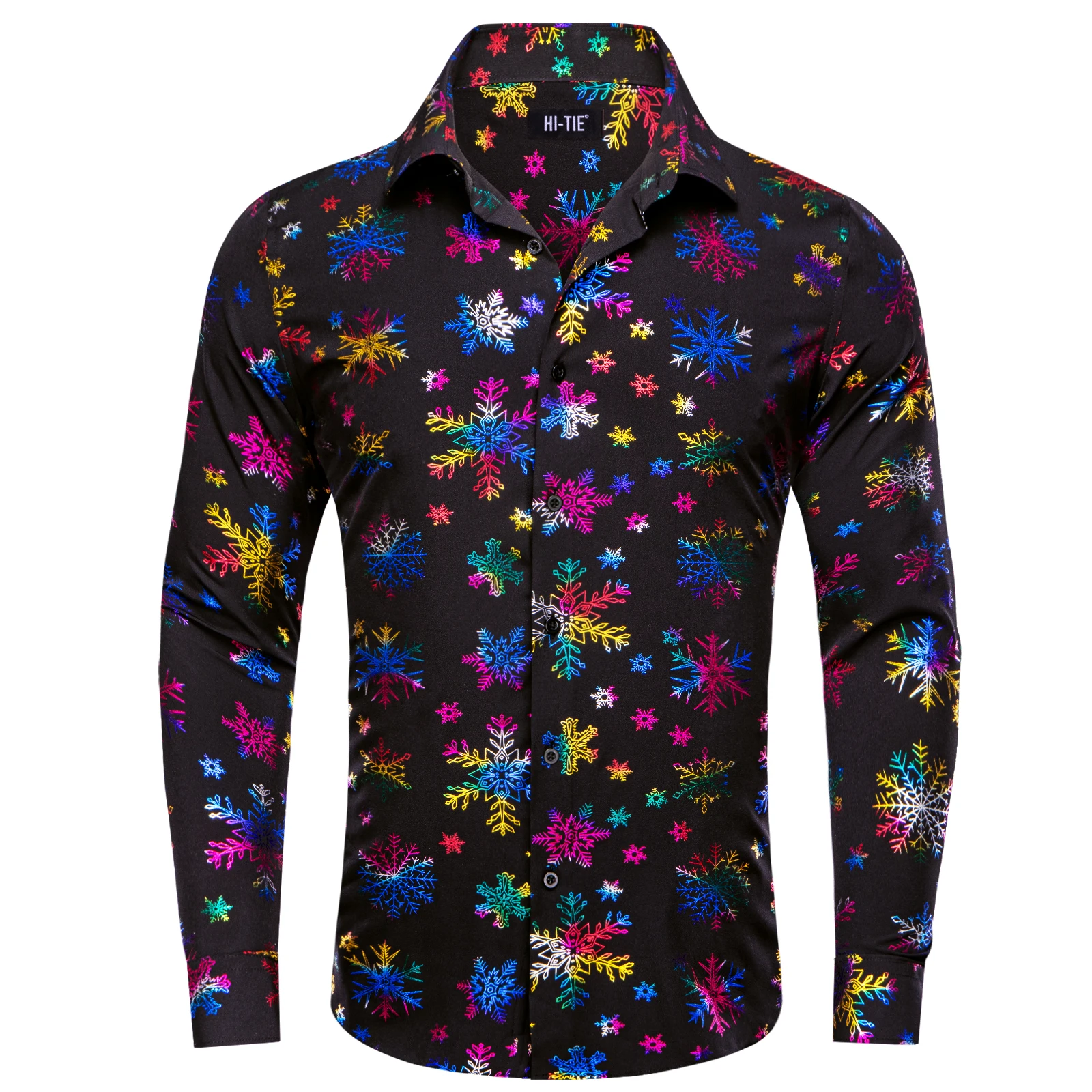 Hi-Tie Snowflake Multi-color Xmas Festival Mens Shirts Long Sleeve Dress Formal Causal Shirt Blouse for Male Wedding Gift Party
Hi-Tie Snowflake Multi-color Xmas Festival Mens Shirts Long Sleeve Dress Formal Causal Shirt Blouse for Male Wedding Gift Party