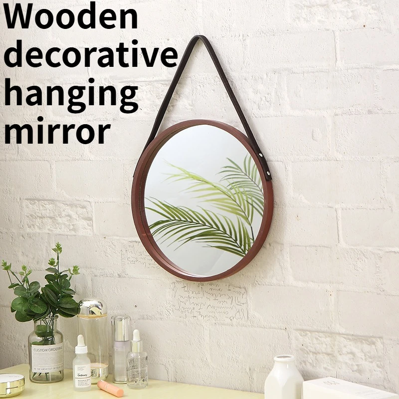 Wooden Retro Circular Wall Hanging Mirror Makeup Mirror Living Room Background Wall Decoration Mirror Wall Hanging
Wooden Retro Circular Wall Hanging Mirror Makeup Mirror Living Room Background Wall Decoration Mirror Wall Hanging