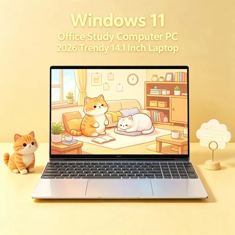 Light 2026 14.1 Inch Ultra Thin Notebook Win11 DDR4 16GB RAM 2TB SSD Portable Business Laptop PC Intel 4405U
Light 2026 14.1 Inch Ultra Thin Notebook Win11 DDR4 16GB RAM 2TB SSD Portable Business Laptop PC Intel 4405U
