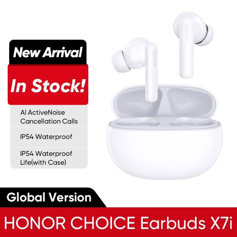 HONOR CHOICE Earbuds X7i Global Version TWS Earbuds AI Active Noise Reduction Earphone Up to 38 hours of playback IP54 Headphone
HONOR CHOICE Earbuds X7i Global Version TWS Earbuds AI Active Noise Reduction Earphone Up to 38 hours of playback IP54 Headphone