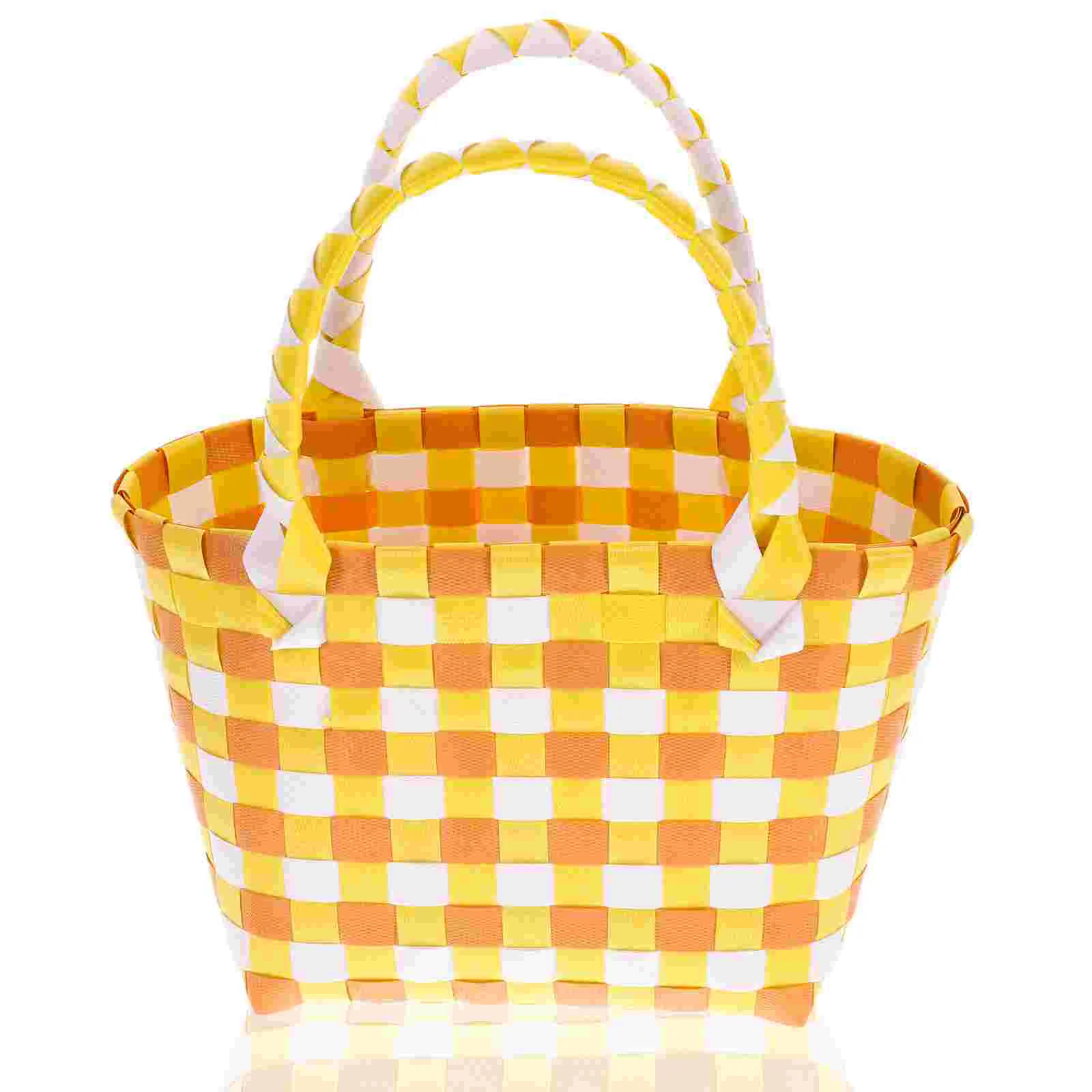 PVC Storage Basket Outdoor Rustic Picnic Woven Fruit Vegetable Flower Shopping Beach Bag Portable Versatile
PVC Storage Basket Outdoor Rustic Picnic Woven Fruit Vegetable Flower Shopping Beach Bag Portable Versatile