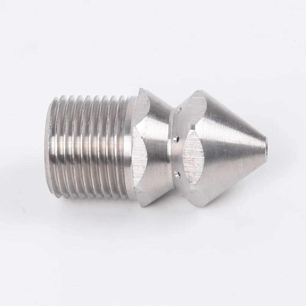 Dredging Nozzle Sewage 1 Front Hole 8 Rear Holes 0.5mm-1.2mm Head 3/8BSP Male Steel Brass Rustproof High Pressure
Dredging Nozzle Sewage 1 Front Hole 8 Rear Holes 0.5mm-1.2mm Head 3/8BSP Male Steel Brass Rustproof High Pressure
