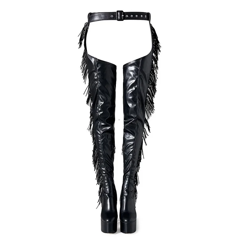 Women Trouser Boots European Tassels Shoes Ultra High Belt Botas Platform Shoes American Woman Winter Botas Size 47
Women Trouser Boots European Tassels Shoes Ultra High Belt Botas Platform Shoes American Woman Winter Botas Size 47