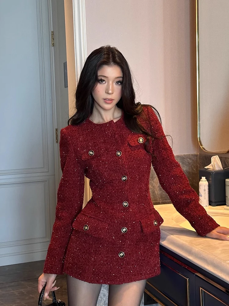 Keni plus Size Short Coat Women's Autumn Winter Fashionable Slim Fit Tweed Top High Waist A-Line Korean Style Commute Wind
Keni plus Size Short Coat Women's Autumn Winter Fashionable Slim Fit Tweed Top High Waist A-Line Korean Style Commute Wind