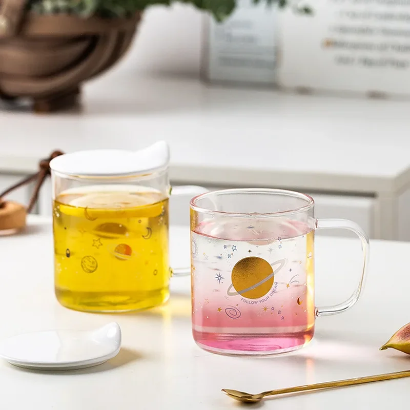 # Creative Glass Large Capacity With Handle Cup Cute Hot Water Cup Summer Oatmeal #
# Creative Glass Large Capacity With Handle Cup Cute Hot Water Cup Summer Oatmeal #