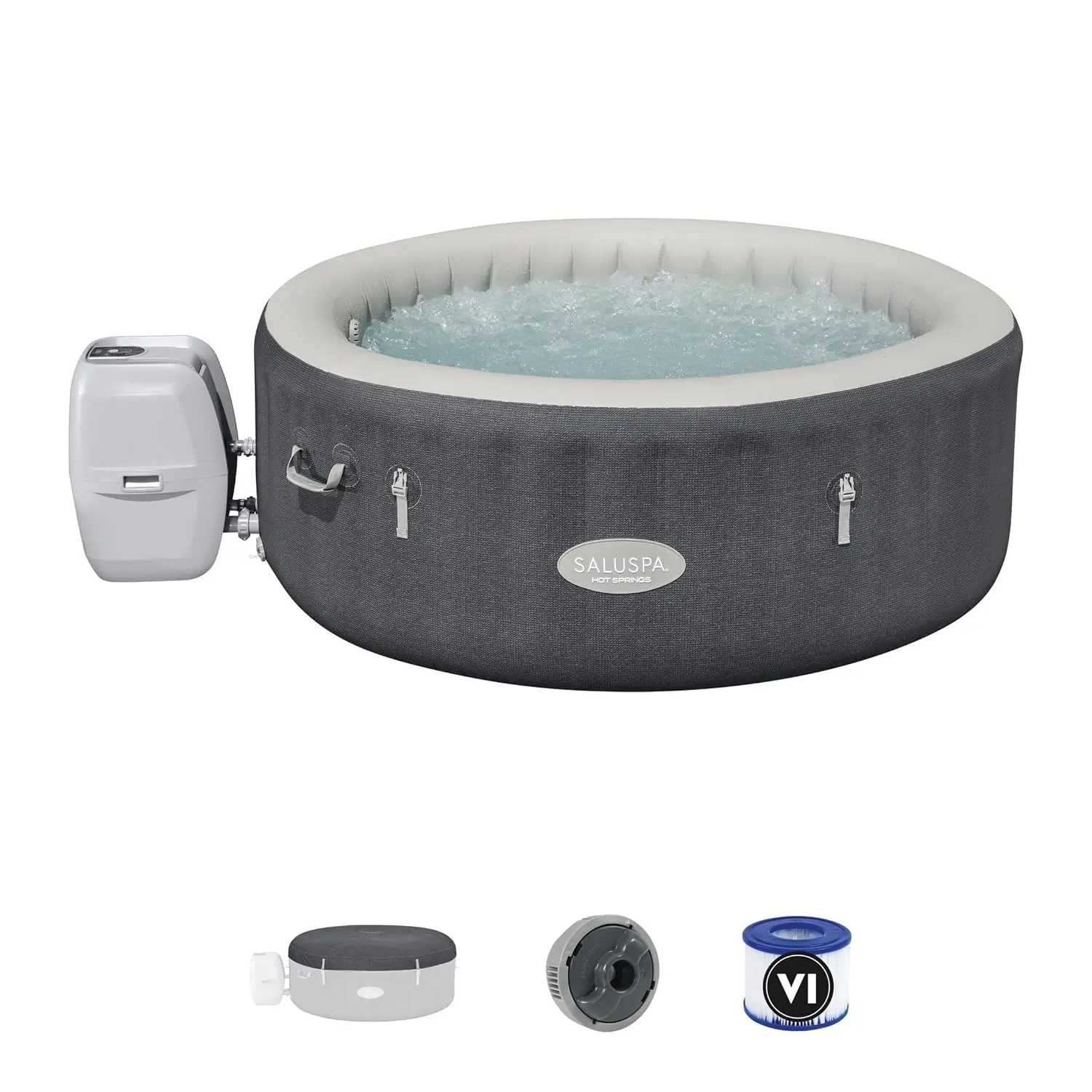 SaluSpa Hot Springs Inflatable Hot Tub, Fits Up to 2-4 Persons, Energy-Efficient Portable Spa, Outdoor Blow Up Hottub, Custom
SaluSpa Hot Springs Inflatable Hot Tub, Fits Up to 2-4 Persons, Energy-Efficient Portable Spa, Outdoor Blow Up Hottub, Custom