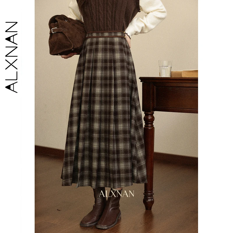 ALXNAN Women's Mid-Length Skirt 2025 Plaid Color-block Design Flared High-waisted Silhouette Slim-fit Casual A-Line Skirt L57735
ALXNAN Women's Mid-Length Skirt 2025 Plaid Color-block Design Flared High-waisted Silhouette Slim-fit Casual A-Line Skirt L57735