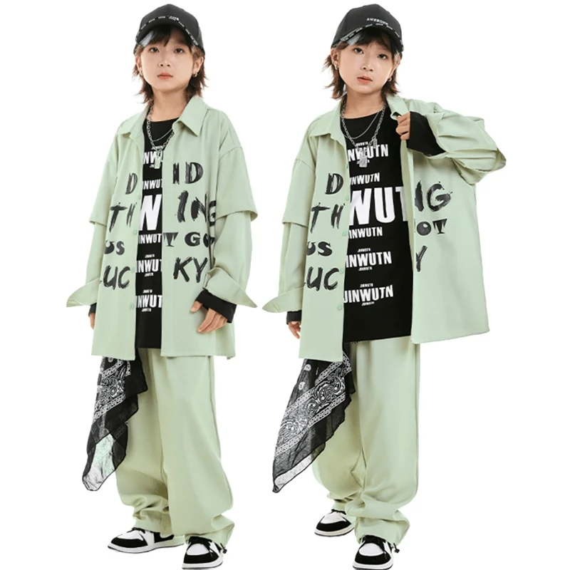 Ballroom Hip Hop Dance Clothes Boys Green Shirt Pants Long Sleeves Suit Girls Kids Street Dance Clothing Jazz Costume BL13976
Ballroom Hip Hop Dance Clothes Boys Green Shirt Pants Long Sleeves Suit Girls Kids Street Dance Clothing Jazz Costume BL13976
