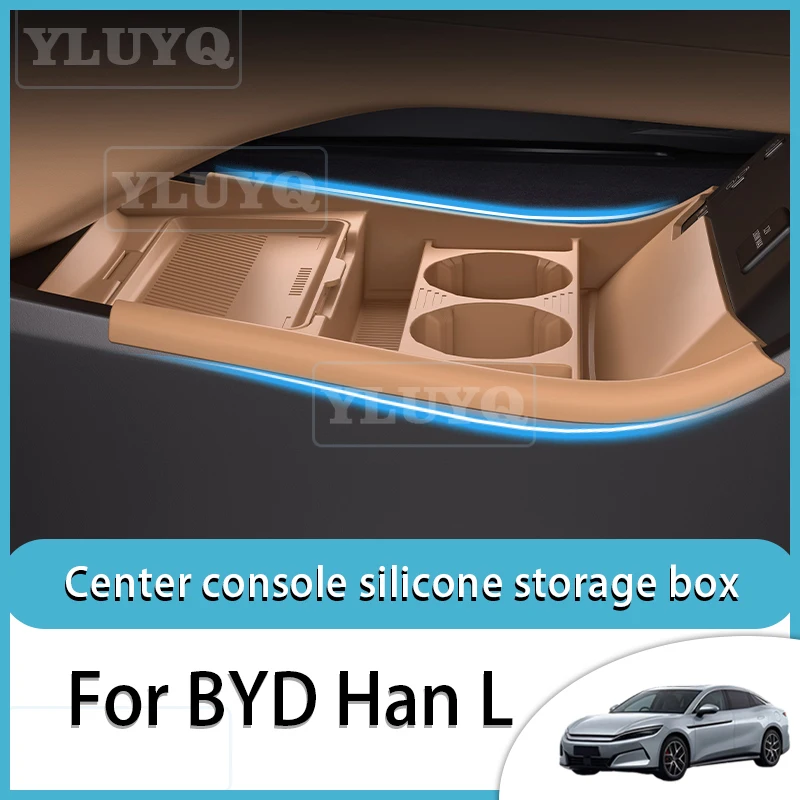 For BYD Han L car silicone storage box, lower center console partition storage box, car interior accessories
For BYD Han L car silicone storage box, lower center console partition storage box, car interior accessories