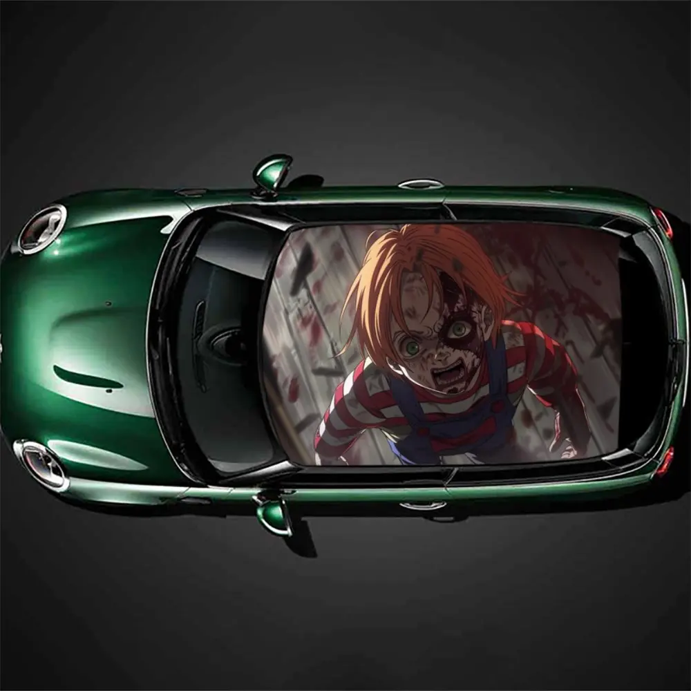 Angry Scream Chucky Print Car Roof Sticker Wrap Racing SUV Auto Accessories Packaging PVC Car Hood Graphic Decal Decoration
Angry Scream Chucky Print Car Roof Sticker Wrap Racing SUV Auto Accessories Packaging PVC Car Hood Graphic Decal Decoration