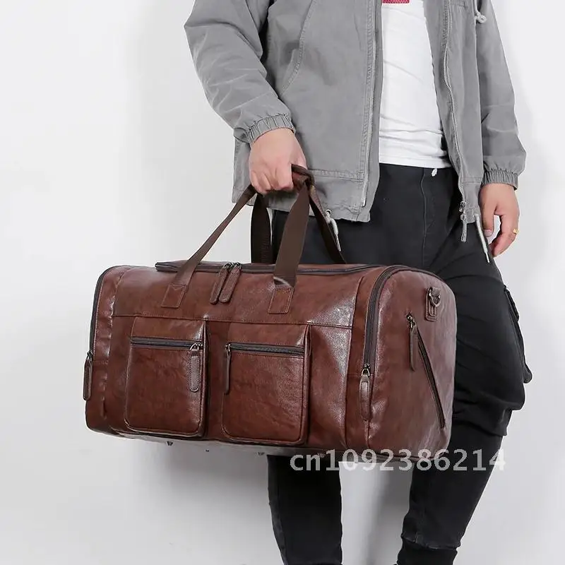 Vintage Tote Weekend Bag For Men Travel Bags Big Leather Duffel X244C Bag Black Hand Handbag Luggage maletas Shoulder de viaje
Vintage Tote Weekend Bag For Men Travel Bags Big Leather Duffel X244C Bag Black Hand Handbag Luggage maletas Shoulder de viaje