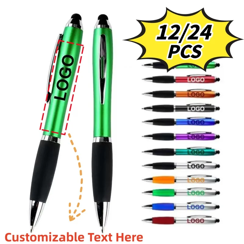 12/24PCS Customizable Touchscreen Rotating Ballpoint Pens Promotional Office Stationery with Painted Surface And Ink
12/24PCS Customizable Touchscreen Rotating Ballpoint Pens Promotional Office Stationery with Painted Surface And Ink