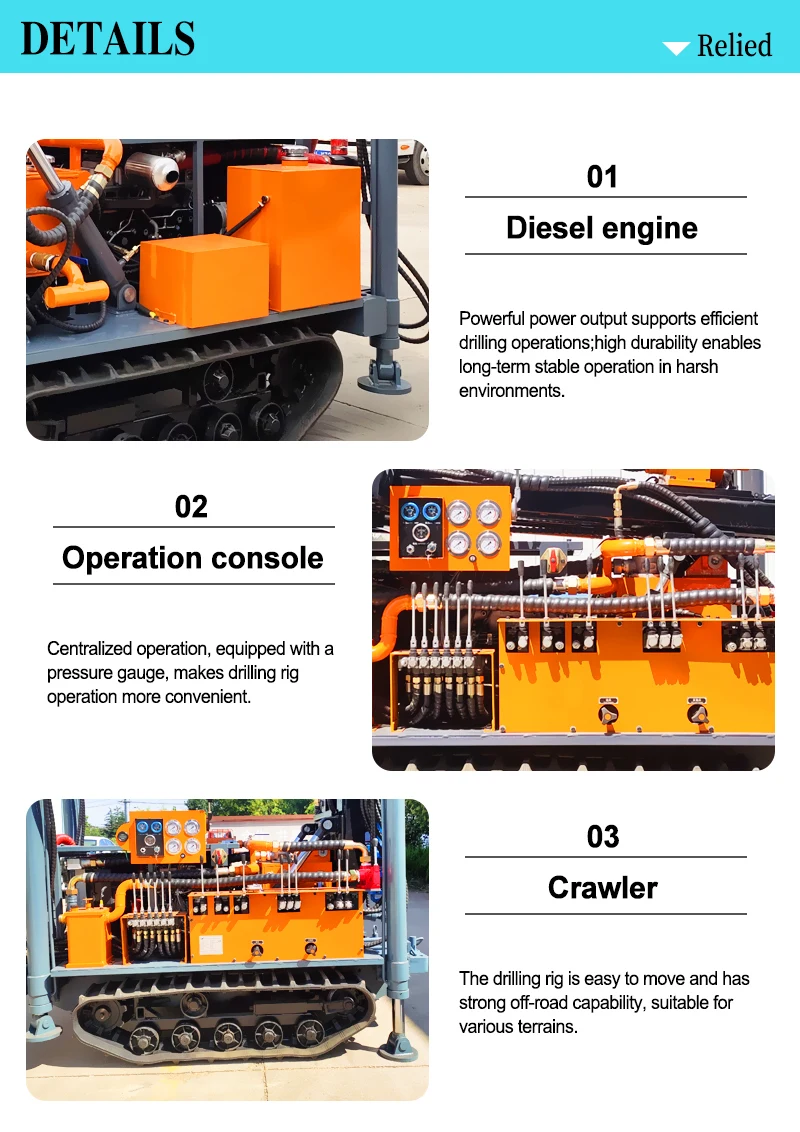RLD-160 150M Water Well Drilling Rig Machine Hydraulic Portable Borehole Drilling Machine Pneumatic Rig
RLD-160 150M Water Well Drilling Rig Machine Hydraulic Portable Borehole Drilling Machine Pneumatic Rig