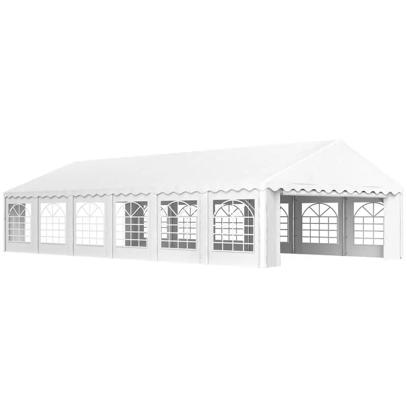 Event Tent 12X6M Garden Tent with 12 Removable Side Walls and 12 Windows Waterproof Uv Protection 30+ White
Event Tent 12X6M Garden Tent with 12 Removable Side Walls and 12 Windows Waterproof Uv Protection 30+ White