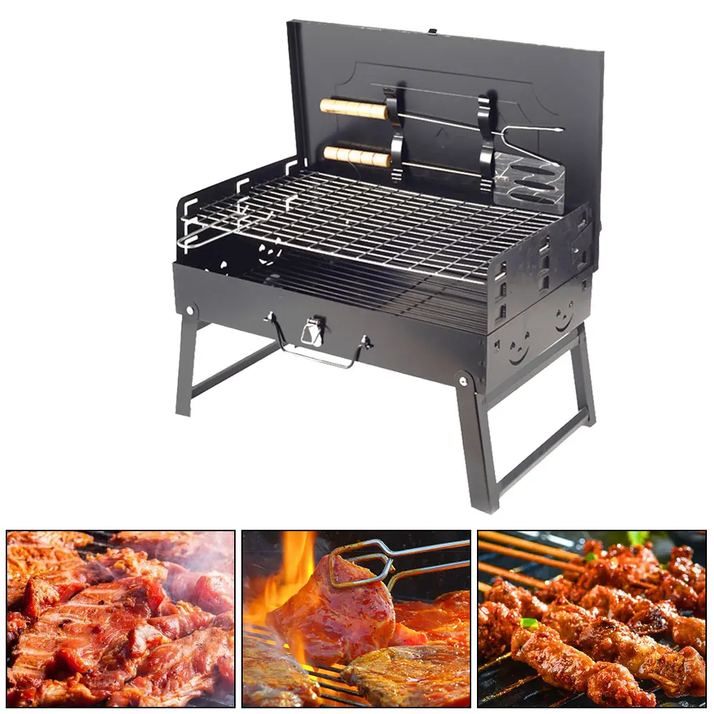 Outdoor Portable Charcoal Grill Folding Barbecue Stove Oven for Camping Courtyard Patio Picnic BBQ Grill Accessories Warm Tool
Outdoor Portable Charcoal Grill Folding Barbecue Stove Oven for Camping Courtyard Patio Picnic BBQ Grill Accessories Warm Tool