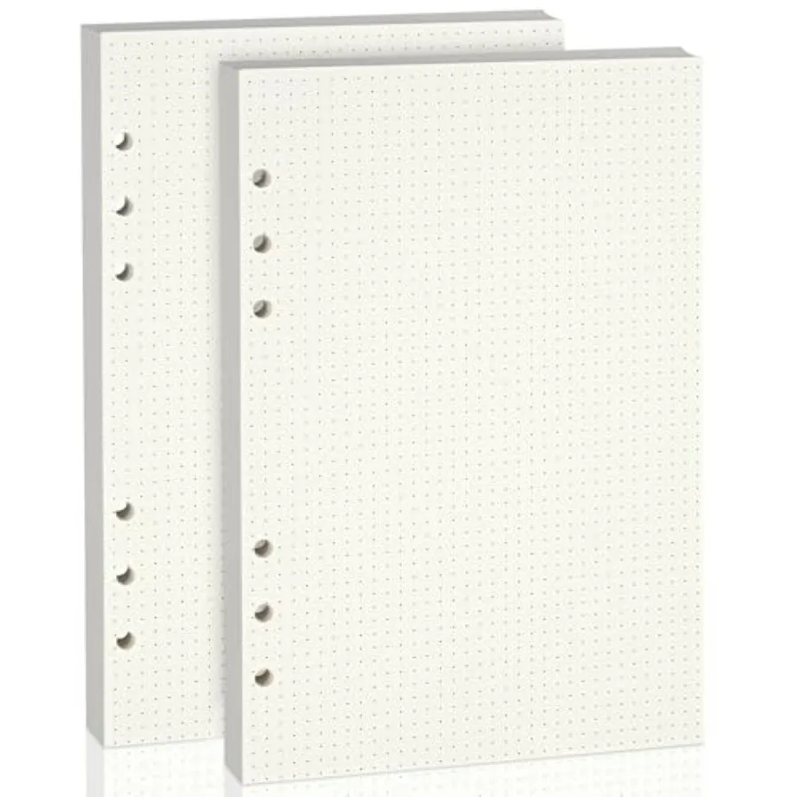 A5 6-Hole Beige Dotted Line Loose-leaf Paper-100 GSM-Double-sided writing-Fits A5 6-Ring Binder, Refill for Notebook and Planne
A5 6-Hole Beige Dotted Line Loose-leaf Paper-100 GSM-Double-sided writing-Fits A5 6-Ring Binder, Refill for Notebook and Planne