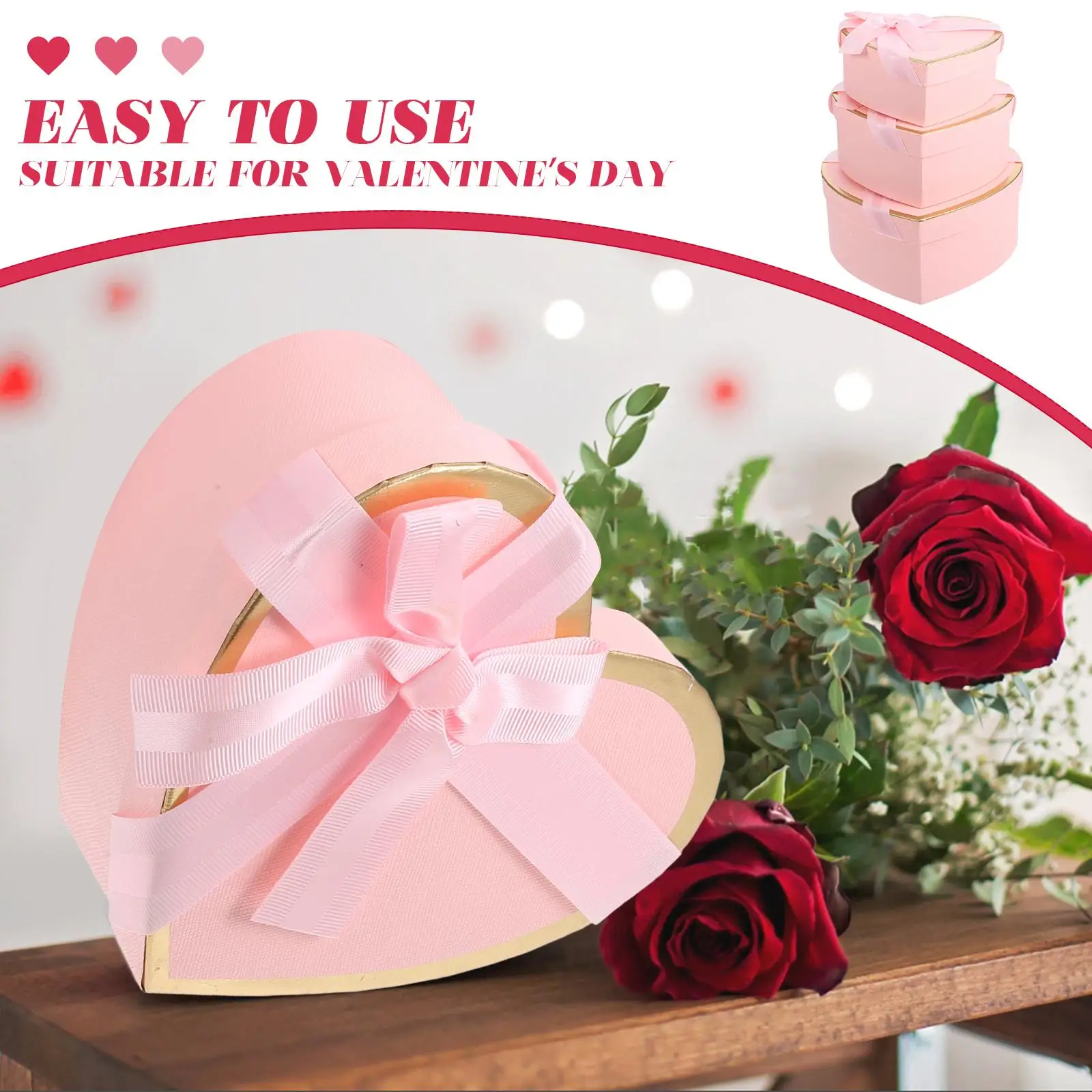 Gift Box Valentine Heart Boxes Valentines Nesting for Flowers Christmas Bridesmaid Pink
Gift Box Valentine Heart Boxes Valentines Nesting for Flowers Christmas Bridesmaid Pink