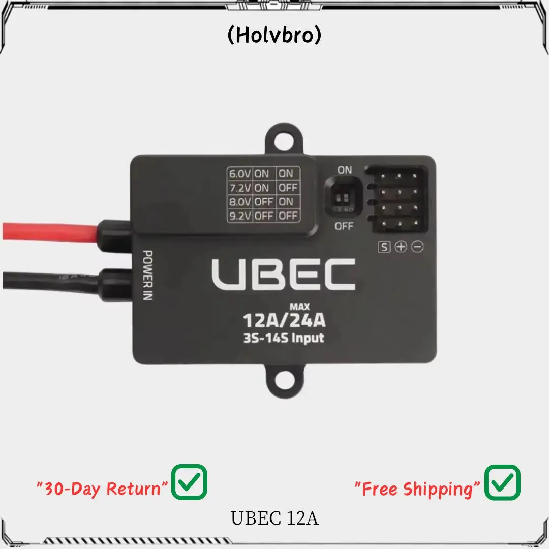 HolyBro UBEC 12A (3-14S) XT30 Высокоэффективный чип регулятора постоянного тока с 4-канальными параллельными выходами для сервоприводов
HolyBro UBEC 12A (3-14S) XT30 Высокоэффективный чип регулятора постоянного тока с 4-канальными параллельными выходами для сервоприводов