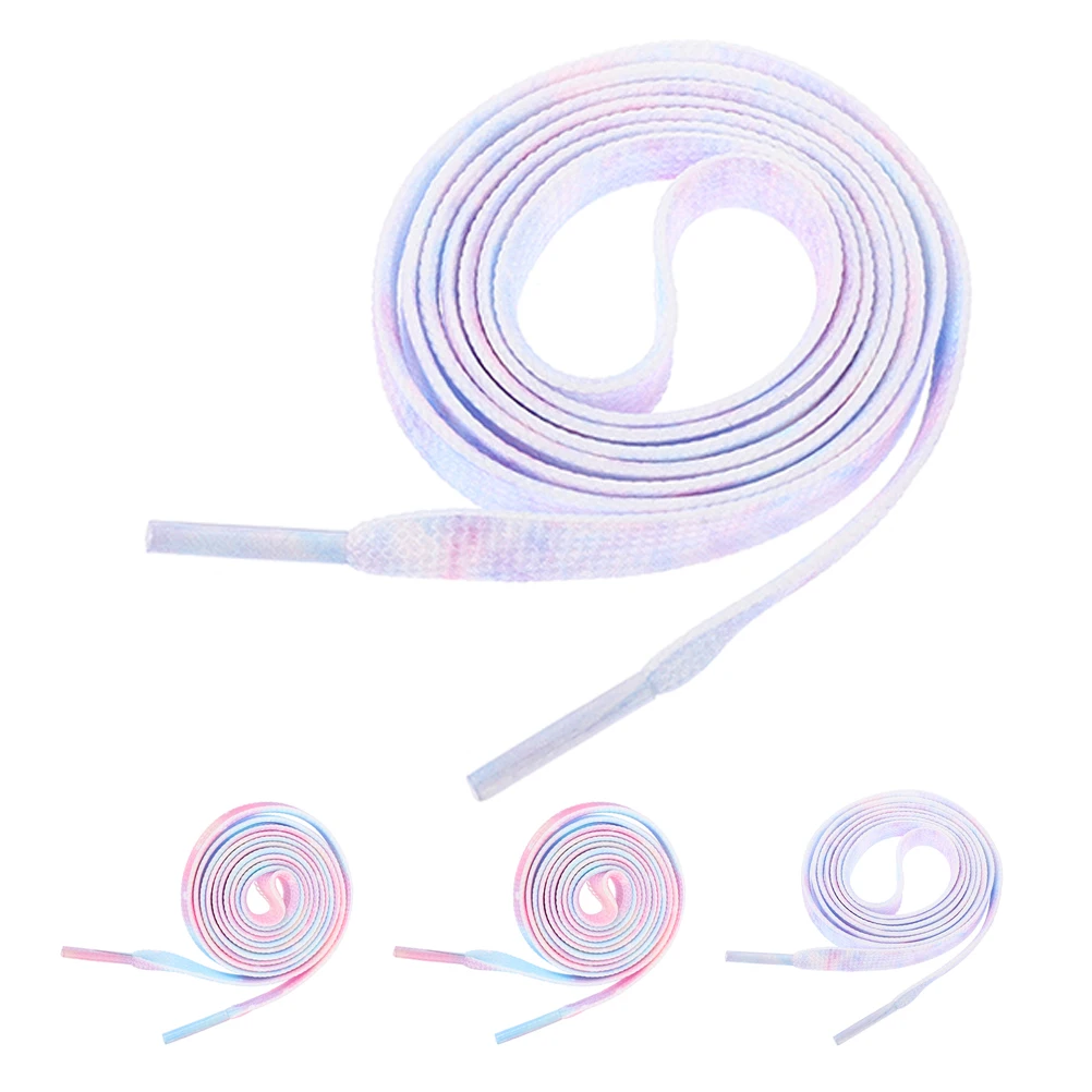 2 пары красочных плоских шнурков с принтом тай-дай, сменные шнурки для обуви для кроссовок, ботинок, спортивной обуви, прочные модные шнурки 
2 пары красочных плоских шнурков с принтом тай-дай, сменные шнурки для обуви для кроссовок, ботинок, спортивной обуви, прочные модные шнурки