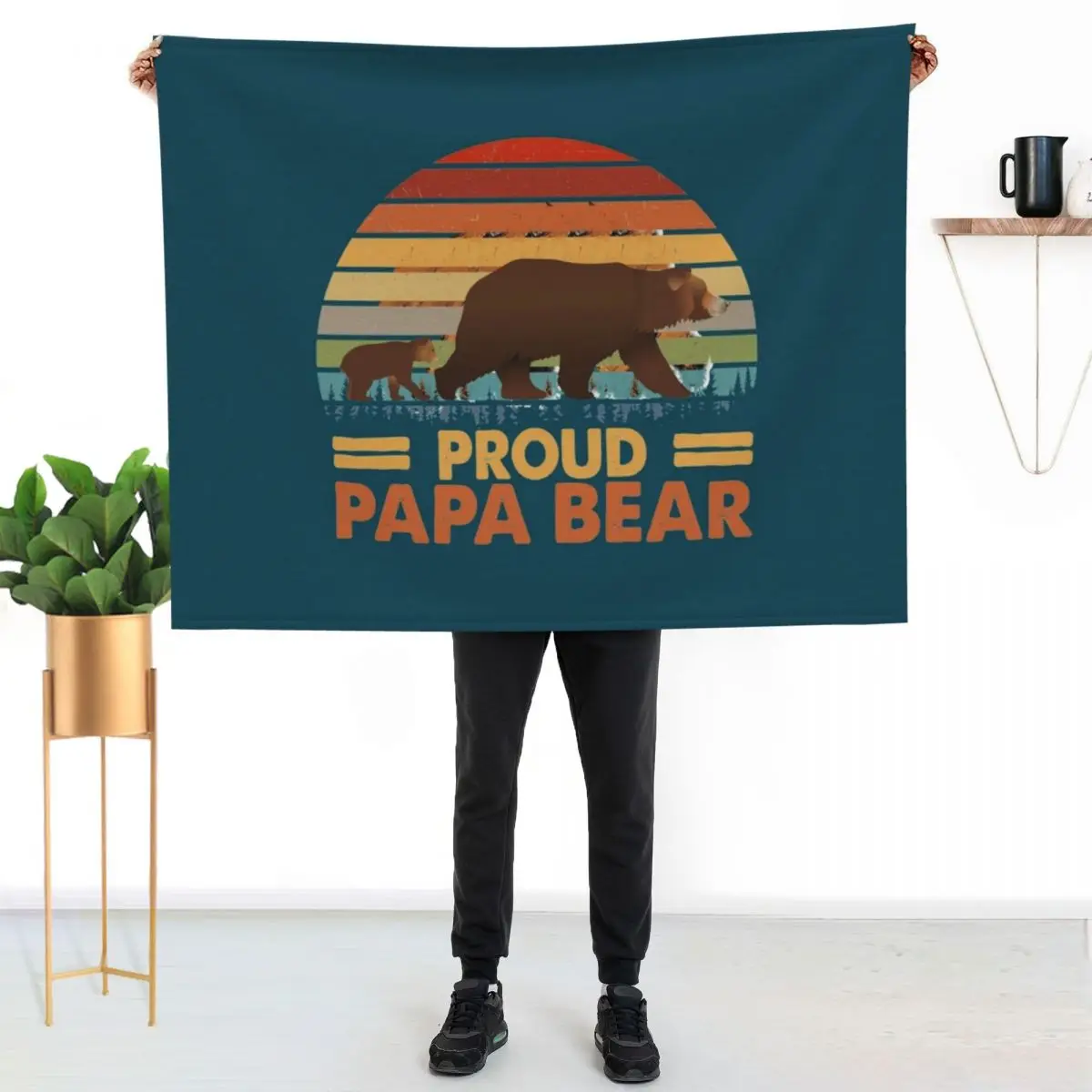 Proud Papa Bear Throw Blanket Air Conditioner Soft Blanket for Office Home
Proud Papa Bear Throw Blanket Air Conditioner Soft Blanket for Office Home