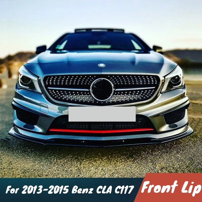 Для 2013-2015 Benz CLA C117 CLA200 CLA260 CLA45 3 шт./компл. автомобильный передний бампер, спойлер на подбородок, комплект внешних аксессуаров 
Для 2013-2015 Benz CLA C117 CLA200 CLA260 CLA45 3 шт./компл. автомобильный передний бампер, спойлер на подбородок, комплект внешних аксессуаров