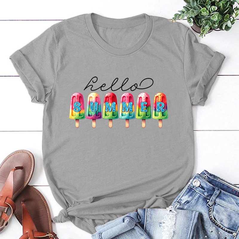 New Hello Summer Print Tshirt Unisex Casual Short Sleeve T-Shirt Men Women Fashion Graphic Print Tops Tees
New Hello Summer Print Tshirt Unisex Casual Short Sleeve T-Shirt Men Women Fashion Graphic Print Tops Tees