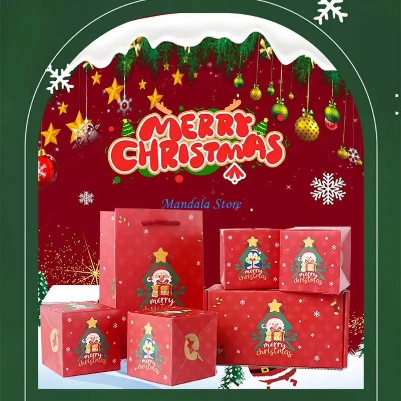 U2JC Christmas Cheer Santa Present Box with Paper Materials for Gifts Packing 
U2JC Christmas Cheer Santa Present Box with Paper Materials for Gifts Packing