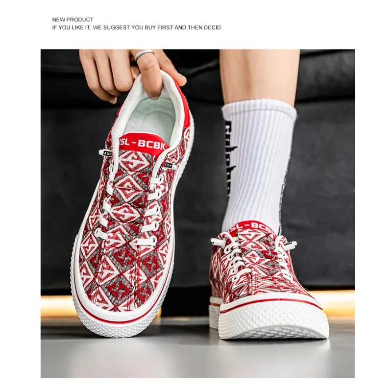 Men's Casual Student Canvas Sneakers 2026 New Breathable Slip-on Anti Slip Daily Streetwear Footwear
Men's Casual Student Canvas Sneakers 2026 New Breathable Slip-on Anti Slip Daily Streetwear Footwear