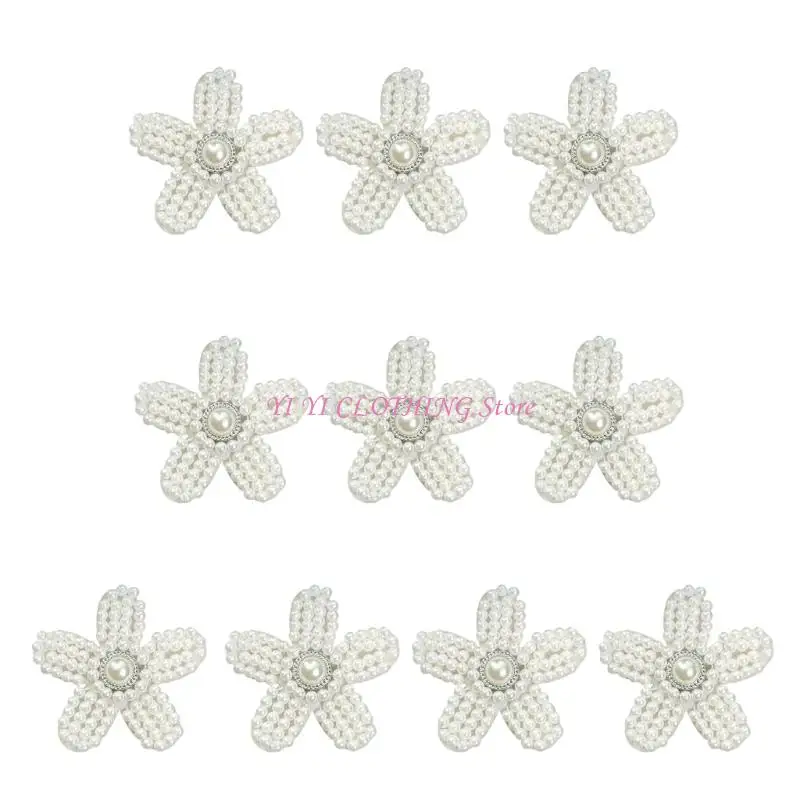 N5KF 10 Pcs Imitation Pearls Flower Patches Sew on Patches Decorative Patches Sewing Patches for Clothes Hat Hairpins
N5KF 10 Pcs Imitation Pearls Flower Patches Sew on Patches Decorative Patches Sewing Patches for Clothes Hat Hairpins