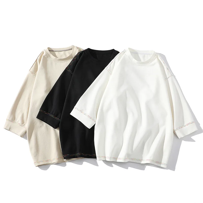 Heavyweight American High Street Color Loose Shoulder Drop round Neck Cotton T-Shirt Summer Japanese Style Seven-Q...
Heavyweight American High Street Color Loose Shoulder Drop round Neck Cotton T-Shirt Summer Japanese Style Seven-Q...