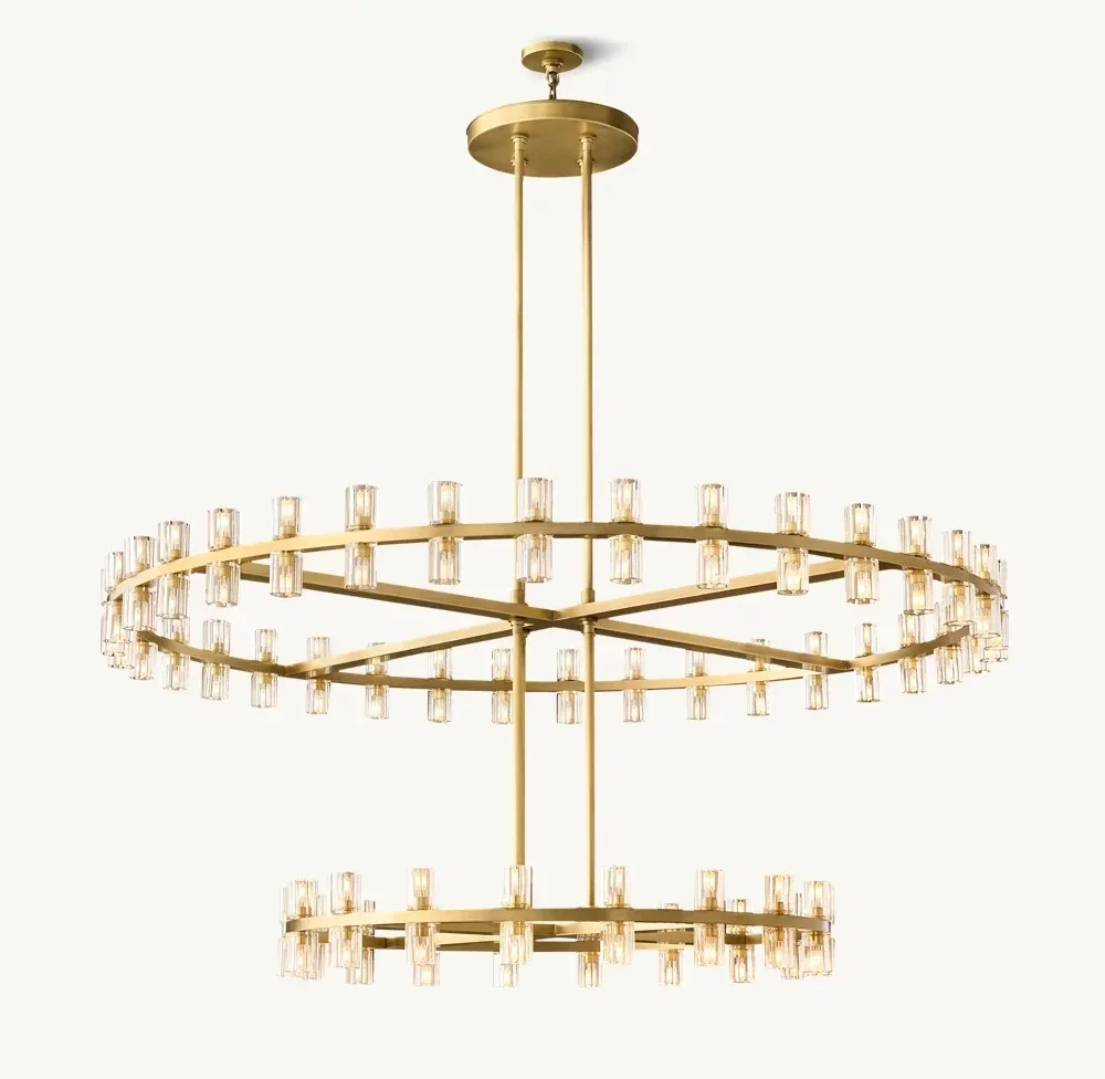 American Style Round Chandelier crystal double-layer Pendant Lamp duplex villa hotel living room restaurant Ceiling Hanging Lamp
American Style Round Chandelier crystal double-layer Pendant Lamp duplex villa hotel living room restaurant Ceiling Hanging Lamp