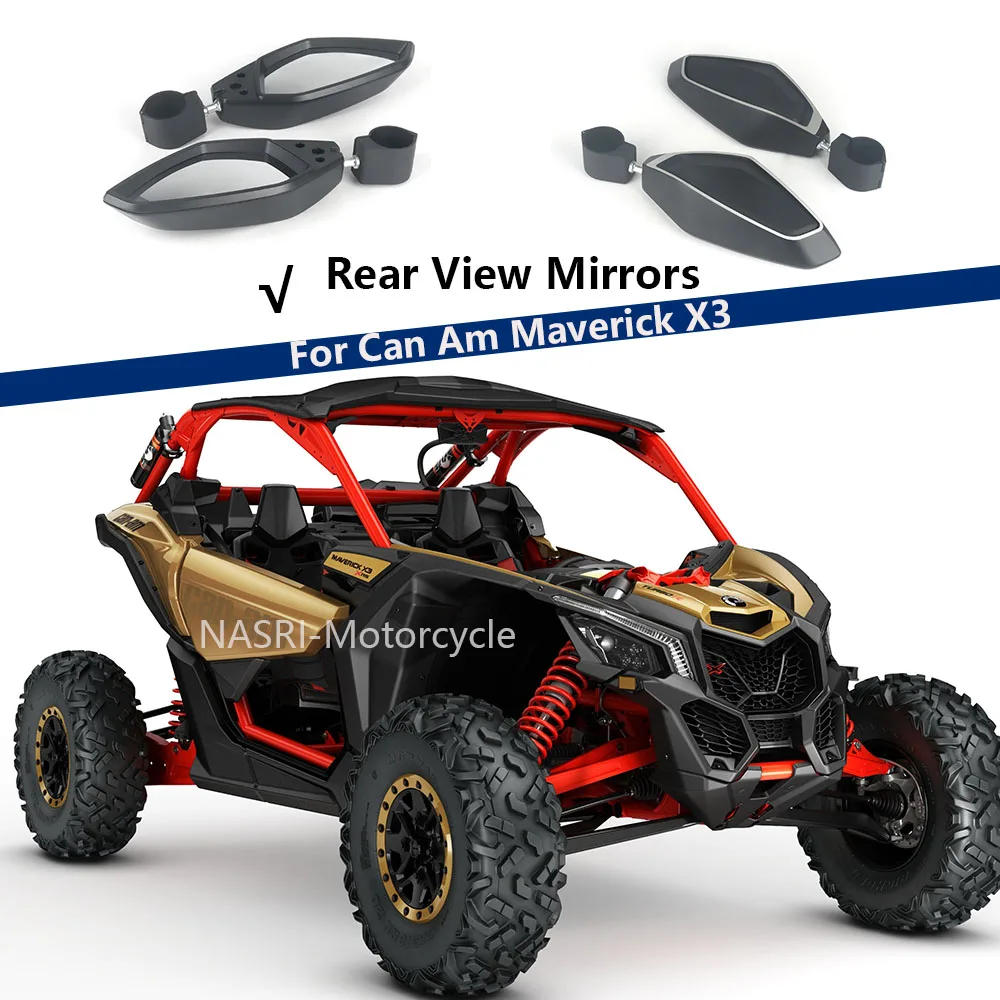 Motorcycle Back Side View Mirrors Kit Adjustable Rearview Rear View Mirrors Glass For Can-Am Can Am Maverick X3
Motorcycle Back Side View Mirrors Kit Adjustable Rearview Rear View Mirrors Glass For Can-Am Can Am Maverick X3