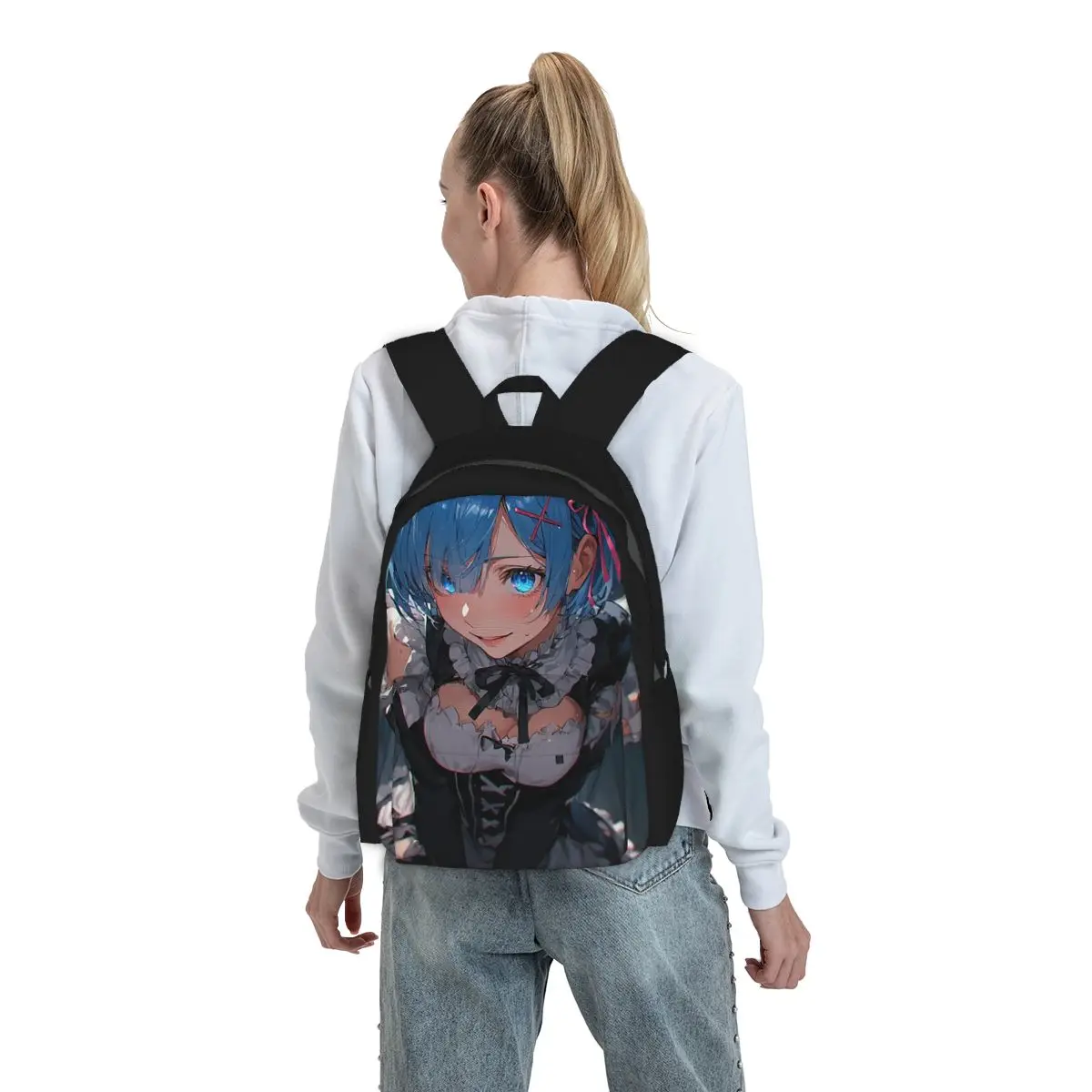 Sexy Cute Rem Anime Backpack Boys Girls BookBag Kids School Bag Laptop Shoulder Bags for Men Women
Sexy Cute Rem Anime Backpack Boys Girls BookBag Kids School Bag Laptop Shoulder Bags for Men Women