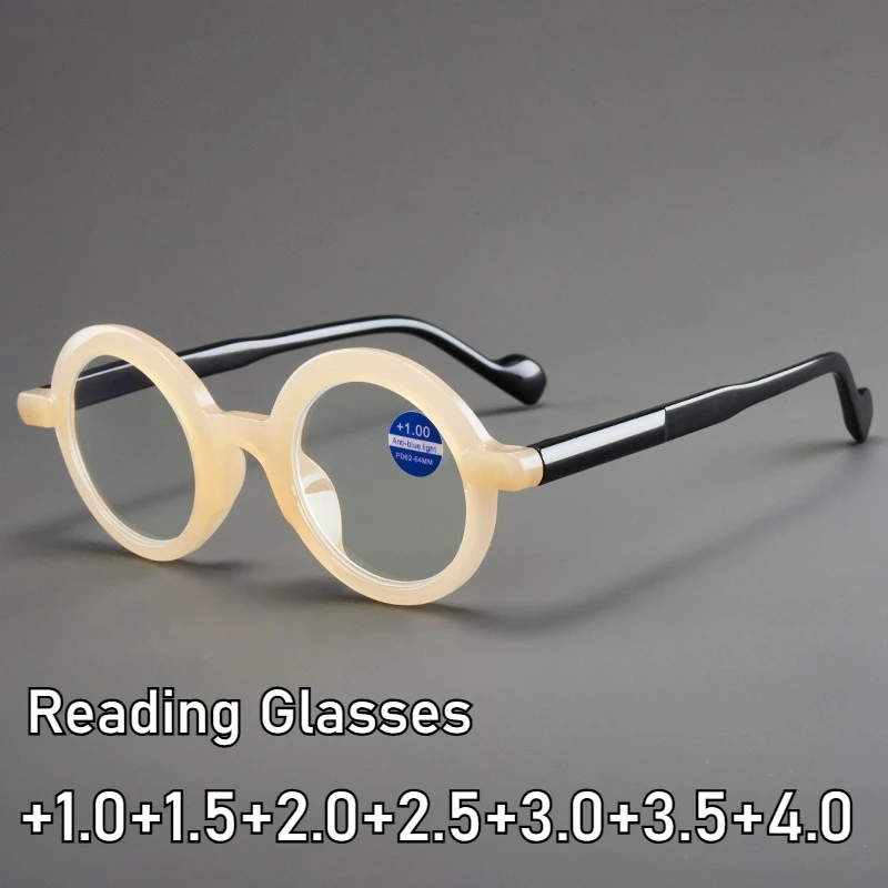 Blue Light Blocking Presbyopia Hyperopia Glasses Fashion High-Definition Round Reading Eyeglasses Women Men Computer Eyewear
Blue Light Blocking Presbyopia Hyperopia Glasses Fashion High-Definition Round Reading Eyeglasses Women Men Computer Eyewear