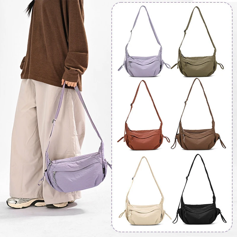 Women's Casual Crossbody Bag Lightweight Dumpling Style 2026 New Outdoor Commuting Backpack Large Capacity Shoulder Bag
Women's Casual Crossbody Bag Lightweight Dumpling Style 2026 New Outdoor Commuting Backpack Large Capacity Shoulder Bag