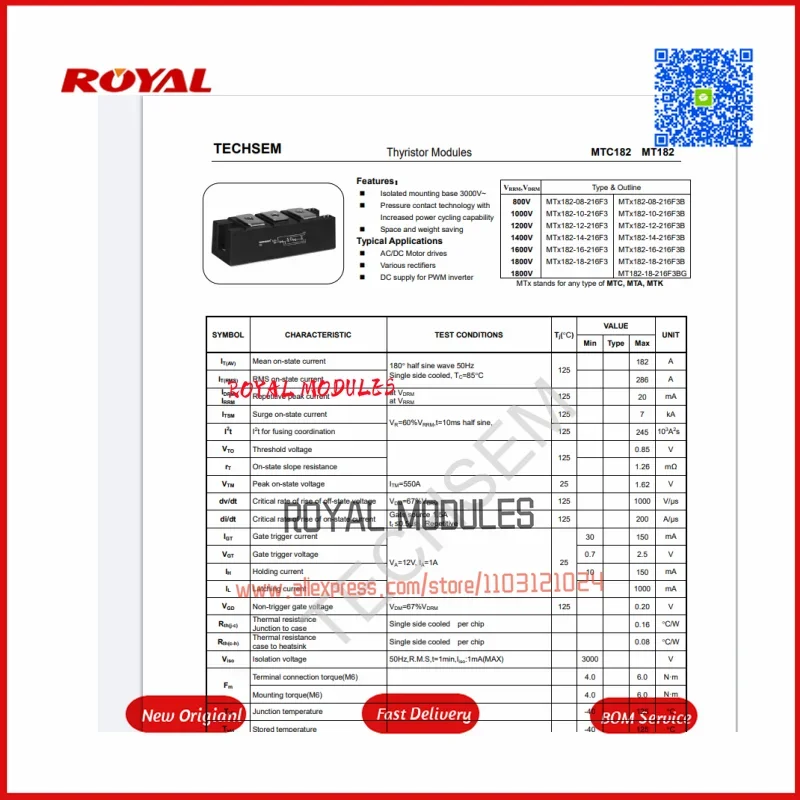 Новый модуль MT182-18-214F3 MT182-16-214F3 MT182-14-214F3 MT182-12-214F3 MT182-08-214F3
Новый модуль MT182-18-214F3 MT182-16-214F3 MT182-14-214F3 MT182-12-214F3 MT182-08-214F3