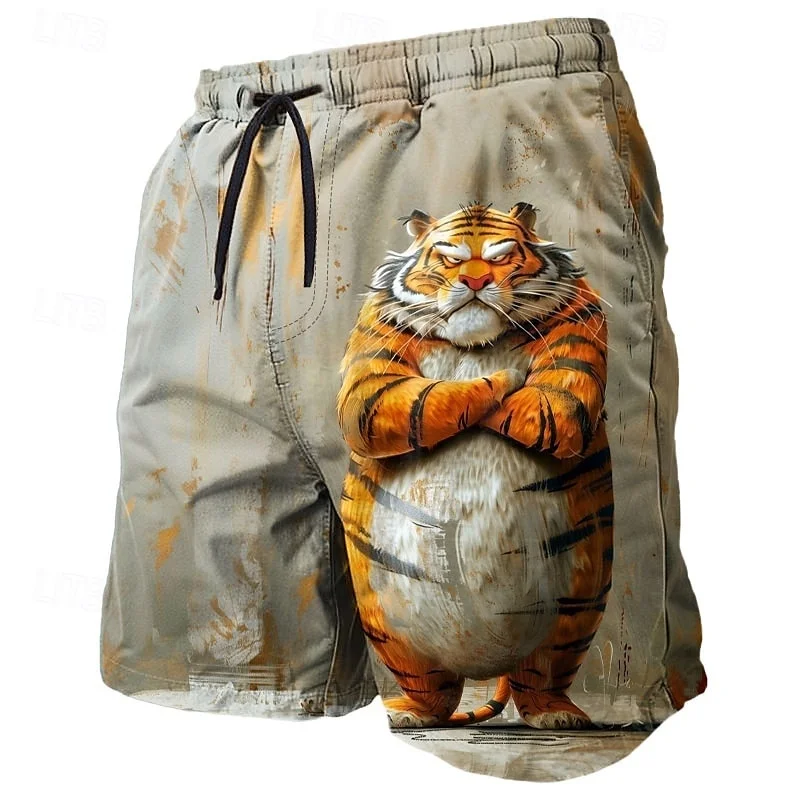 Короткие брюки с 3D принтом тигра, овцы, курицы и кролика для мужчин, пляжные шорты с животным узором, летние гавайские шорты для доски, детские плавки
Короткие брюки с 3D принтом тигра, овцы, курицы и кролика для мужчин, пляжные шорты с животным узором, летние гавайские шорты для доски, детские плавки