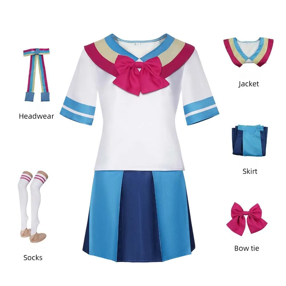 Cascada Gravitacional Giffany Cosplay Costume Women Cute Sailor Suit Girls Role Play Skirt Uniform Halloween Carnival Party
Cascada Gravitacional Giffany Cosplay Costume Women Cute Sailor Suit Girls Role Play Skirt Uniform Halloween Carnival Party