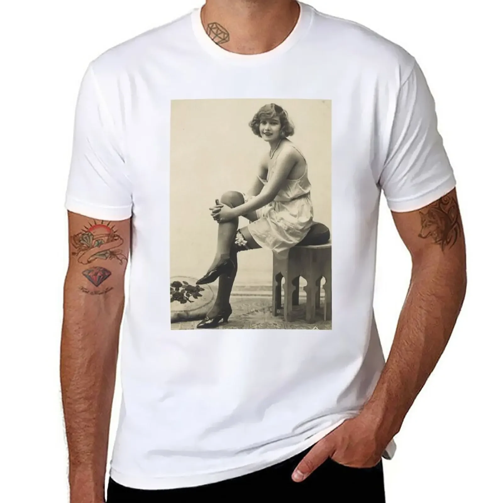 New Victorian-Vintage Risque Image T-Shirt sports fan t-shirts Anime t-shirt cute tops funny t shirts for men
New Victorian-Vintage Risque Image T-Shirt sports fan t-shirts Anime t-shirt cute tops funny t shirts for men