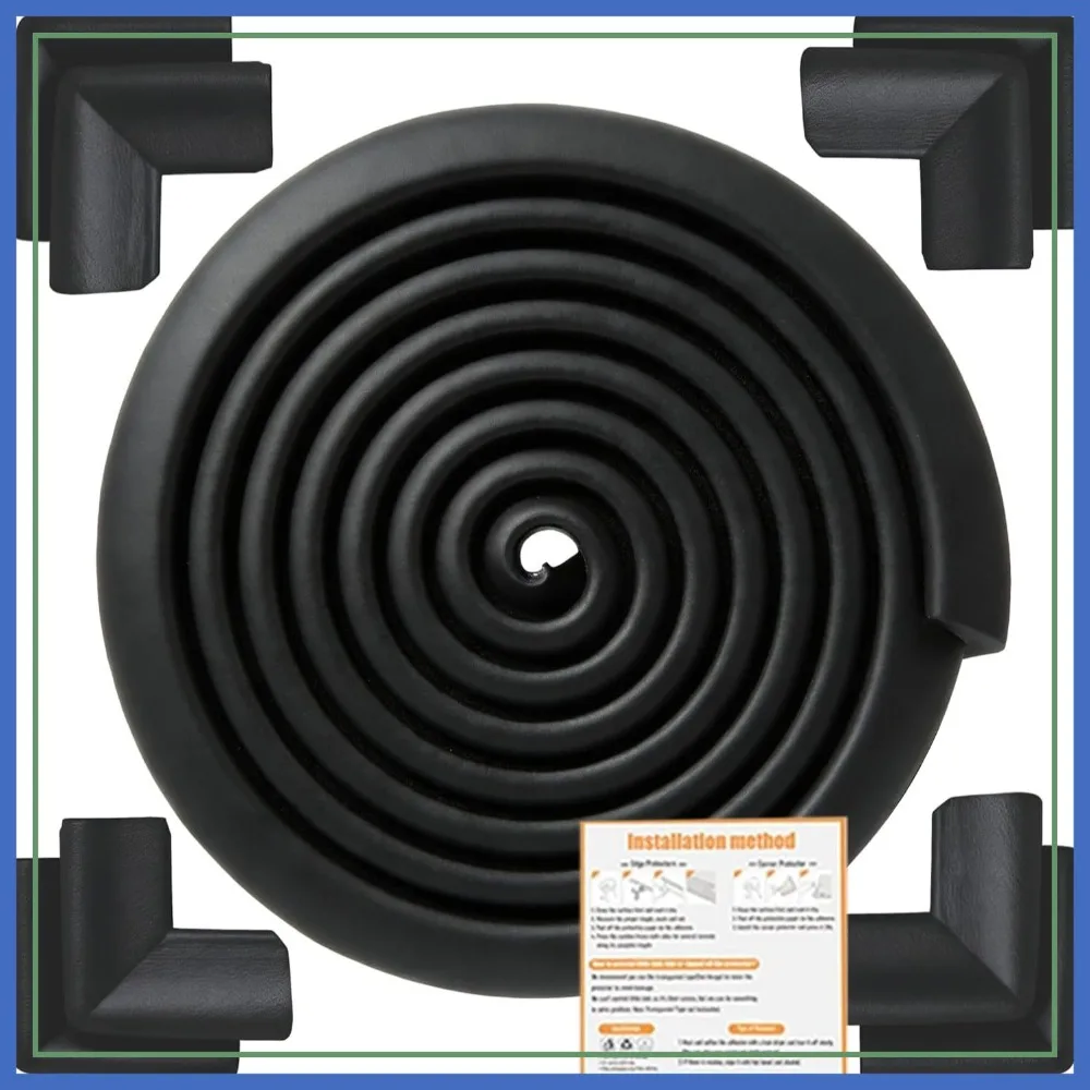 Baby Edge & Corner Protector 20ft Edge+8 Corner, NBR Foam Bumper for Furniture, Childsafe Black
Baby Edge & Corner Protector 20ft Edge+8 Corner, NBR Foam Bumper for Furniture, Childsafe Black