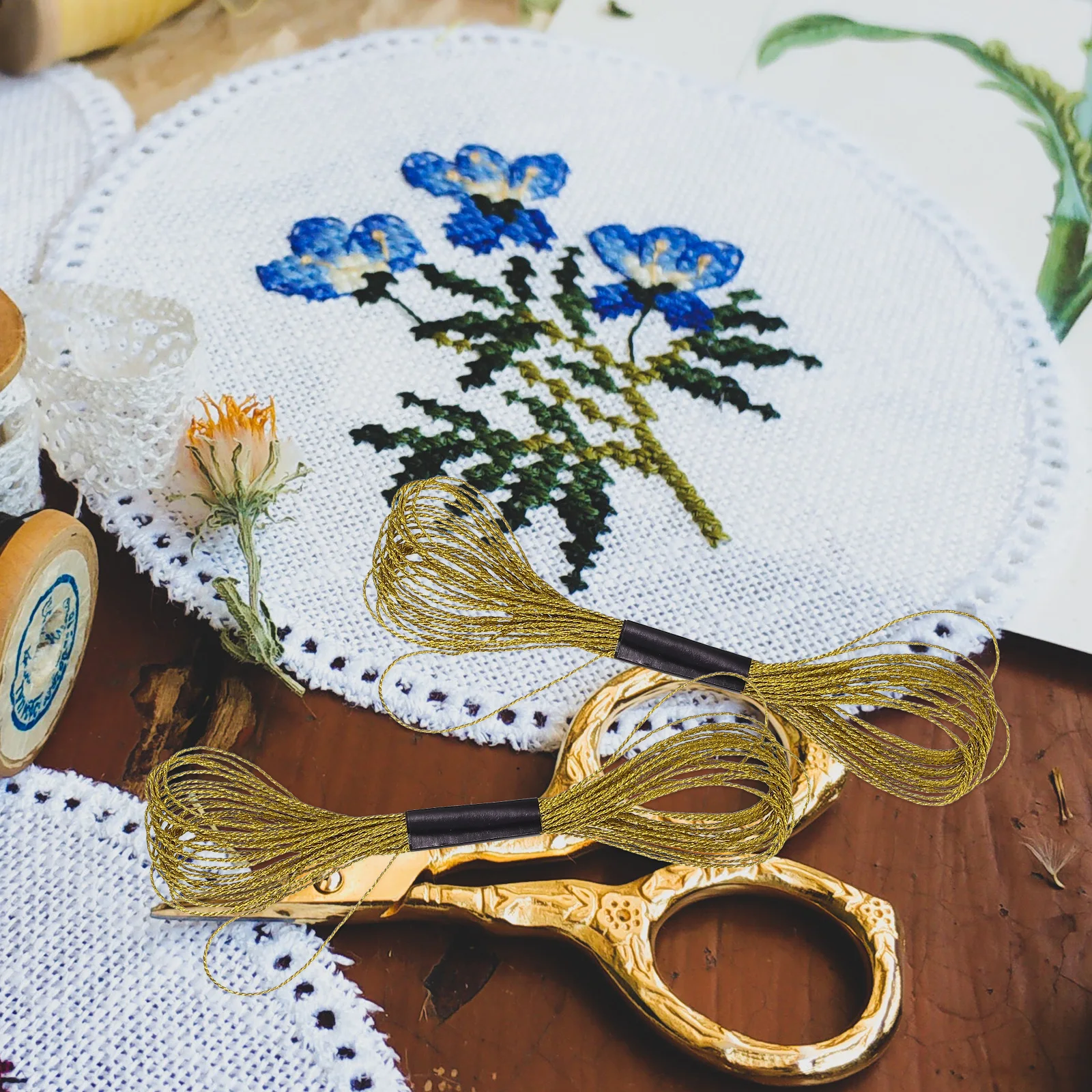 36pc Embroidery Cross Stitch Metallic Floss Sewing Metallic Embroidery Floss Supplies Durable R om Color Polyester
36pc Embroidery Cross Stitch Metallic Floss Sewing Metallic Embroidery Floss Supplies Durable R om Color Polyester