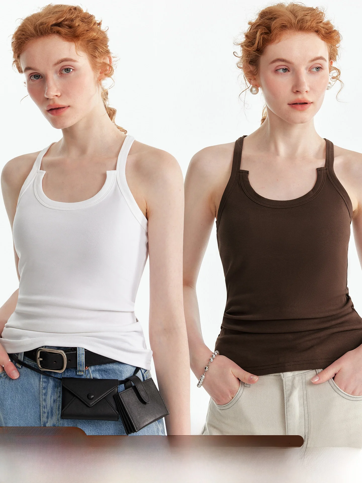 plus Pure Color VKC Strap Vest Summer Elastic Basic U-Ne Workwear Cotton Women's Slim Fit Top Casual Outerwear
plus Pure Color VKC Strap Vest Summer Elastic Basic U-Ne Workwear Cotton Women's Slim Fit Top Casual Outerwear