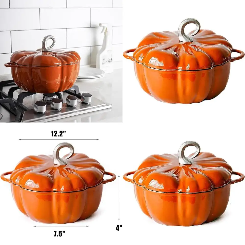 Чугунная эмалированная кастрюля-голландка объемом 3,9 литра, оранжевого цвета, с крышкой, с антипригарным покрытием, идеально подходит для тушения и приготовления супов, на 3-5 человек, идеально подходит для
Чугунная эмалированная кастрюля-голландка объемом 3,9 литра, оранжевого цвета, с крышкой, с антипригарным покрытием, идеально подходит для тушения и приготовления супов, на 3-5 человек, идеально подходит для