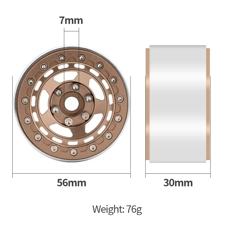 1/10 RC Car Wheels 1.9 Inch Beadlock Rims Metal Alloy for TRX4 SCX10 Axail Yikong 4102 D90
1/10 RC Car Wheels 1.9 Inch Beadlock Rims Metal Alloy for TRX4 SCX10 Axail Yikong 4102 D90