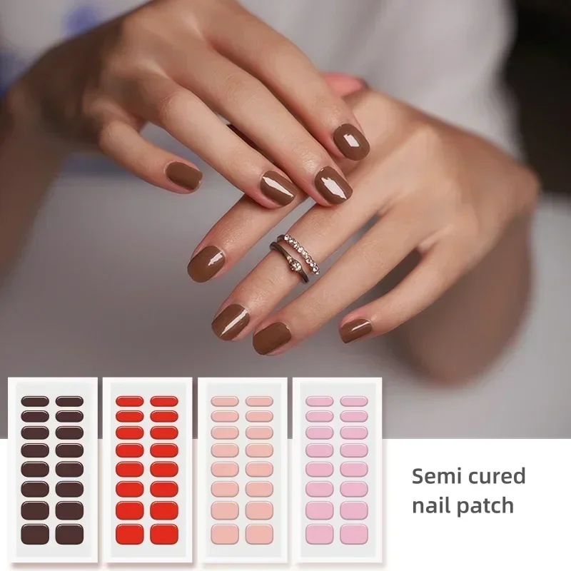 New gel nail enhancement solid color nail enhancement sticker Europe and America semi curing nail enhancement sticker
New gel nail enhancement solid color nail enhancement sticker Europe and America semi curing nail enhancement sticker