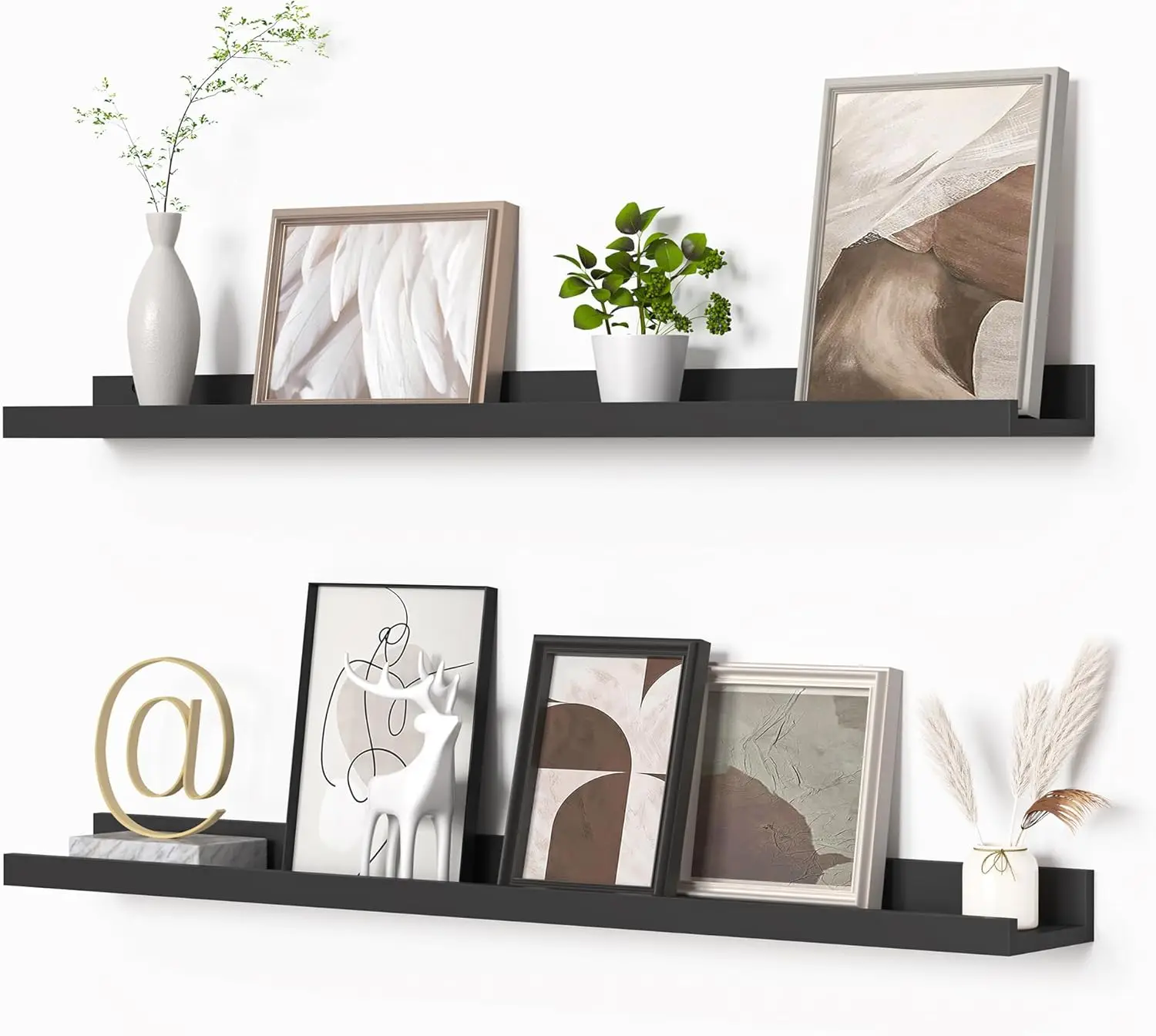 Picture Ledge Shelf, Floating Shelves Set of 2, 36 Inches Picture Shelf for Wall with Ledge, Kids Bookshelf Wall Mounte
Picture Ledge Shelf, Floating Shelves Set of 2, 36 Inches Picture Shelf for Wall with Ledge, Kids Bookshelf Wall Mounte