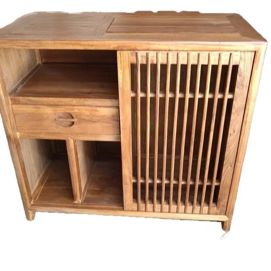 Old elm tea cabinet living room solid wood tea table tea side table new Chinese style
Old elm tea cabinet living room solid wood tea table tea side table new Chinese style