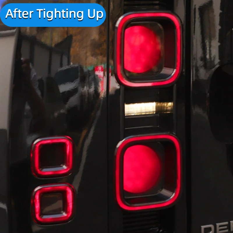 For Land Rover Defender 90 110 20-25 Car Tail Light Covers Smoked Taillight Housings Modified Accessories Blackened Lampshades
For Land Rover Defender 90 110 20-25 Car Tail Light Covers Smoked Taillight Housings Modified Accessories Blackened Lampshades